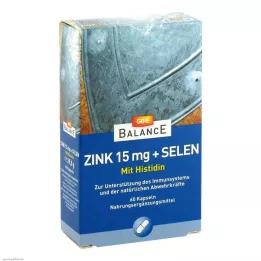 GEHE BALANCE Cink 15 mg + selen kapsule, 60 kos