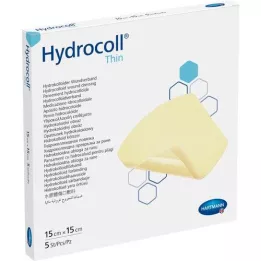HYDROCOLL tanka obloga za rane 15x15 cm, 5 kom