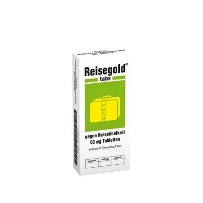 REISEGOLD Tablete proti potovalni slabosti, 10 kom REISEGOLD Tablete proti potovalni slabosti, 10 kom