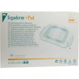 TEGADERM 3M Plus Pad 9x10 cm pripravljen konektor 3586, 25 kosov
