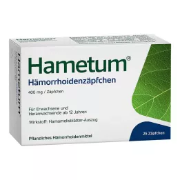 HAMETUM Svečke za hemoroide, 25 kos
