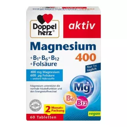 DOPPELHERZ Magnezij 400 mg tablete, 60 kos
