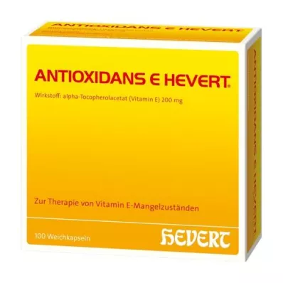ANTIOXIDANS E Hevert mehke kapsule, 100 kosov ANTIOXIDANS E Hevert mehke kapsule, 100 kosov