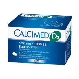 CALCIMED D3 500 mg/1000 I.E. žvečljive tablete, 120 kom