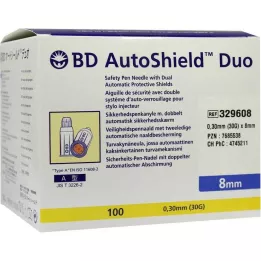 BD AUTOSHIELD Igle Duo Safety Pen 8 mm, 100 kos