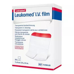 LEUKOMED I.V. film 7x9 cm mavec, 50 kom
