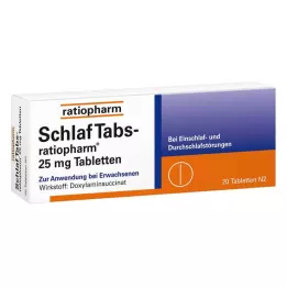 SCHLAF TABS-ratiopharm 25 mg tablete, 20 kom