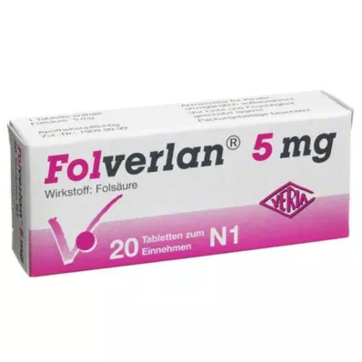 FOLVERLAN 5 mg tablete, 20 kom FOLVERLAN 5 mg tablete, 20 kom