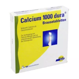 CALCIUM 1000 dura šumeče tablete, 100 kos
