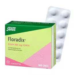 FLORADIX Železo 100 mg forte filmsko obložene tablete, 100 kos