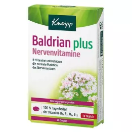 KNEIPP Baldrijan plus vitamini za živce dražeji, 40 kos