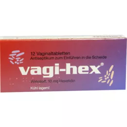 VAGI HEX Vaginalne tablete, 12 kos