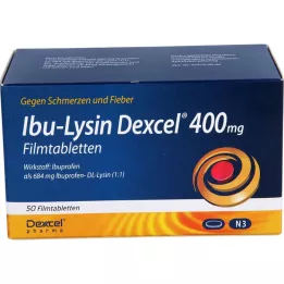 IBU-LYSIN Dexcel 400 mg filmsko obložene tablete, 50 kos