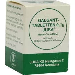 GALGANTTABLETTEN 0,1 g Jura, 100 kos