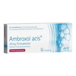 AMBROXOL acis 30 mg peroralne tablete, 20 kom