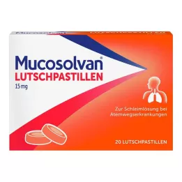 MUCOSOLVAN Pastile 15 mg, 20 kos