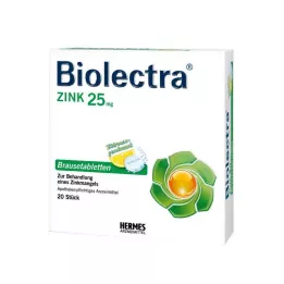 BIOLECTRA Cink šumeče tablete, 20 kom
