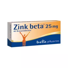 ZINK BETA 25 šumečih tablet, 40 kos