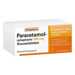 PARACETAMOL-ratiopharm 500 mg šumeče tablete, 10 kos