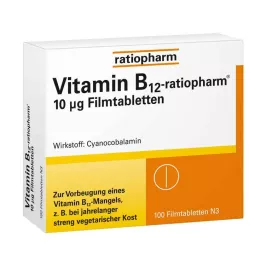 VITAMIN B12-RATIOPHARM 10 μg filmsko obložene tablete, 100 kos