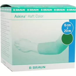 ASKINA Lepilni povoj barva 8 cmx20 m zelena, 1 kos