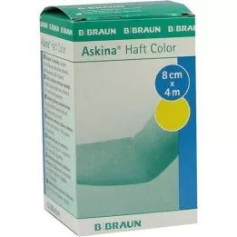 ASKINA Lepilni povoj barve 8 cmx4 m rumen, 1 kos