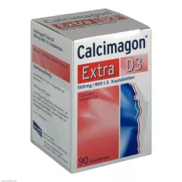 CALCIMAGON Žvečljive tablete Extra D3, 90 kos