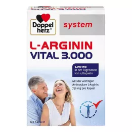 DOPPELHERZ L-Arginine Vital 3000 sistemskih kapsul, 120 kos