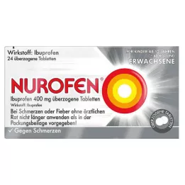NUROFEN Ibuprofen 400 mg obložene tablete, 24 kos
