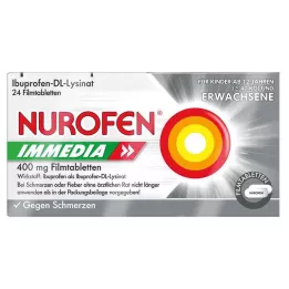 NUROFEN Immedia 400 mg filmsko obložene tablete, 24 kos
