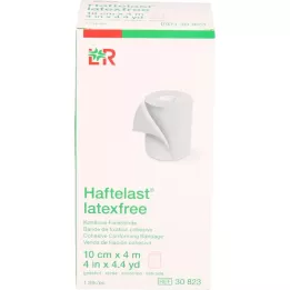 HAFTELAST Fiksirni trak kohezivni brez lateksa 10 cm x 4 m krem, 1 kos