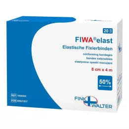 FIXIERBINDE elastika 8 cmx4 m v razsutem stanju, 1X20 kos