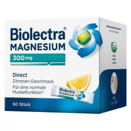 BIOLECTRA Magnezij 300 mg Direct Lemon Sticks, 60 kos