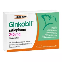 GINKOBIL-ratiopharm 240 mg filmsko obložene tablete, 30 kos