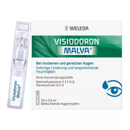 VISIODORON Malva kapljice za oko v enkratnem odmerku pipet., 20X0,4 ml