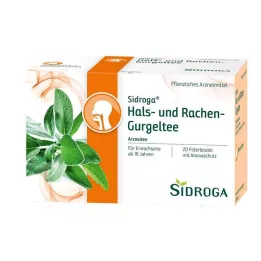 SIDROGA Čaj za grgranje grla in žrela filter vrečke, 20X2,5 g