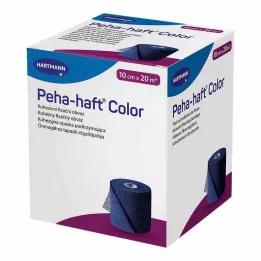 PEHA-HAFT Barvni pritrdilni trak brez lateksa 10 cm x 20 m moder, 1 kos