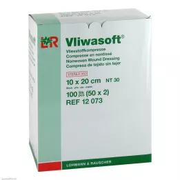 VLIWASOFT Komprese iz netkanega materiala 10x20 cm sterilne 6l, 50X2 kos