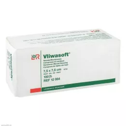 VLIWASOFT Komprese iz flizelina 7,5x7,5 cm nesterilne 6l., 100 kos