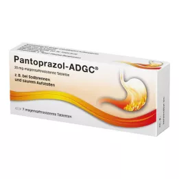 PANTOPRAZOL ADGC 20 mg gastrorezistentne tablete, 7 kos