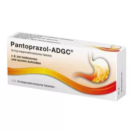 PANTOPRAZOL ADGC 20 mg gastrorezistentne tablete, 14 kos