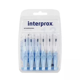 INTERPROX cilindrični beli medzobni b.pretisni omoti, 6 kos