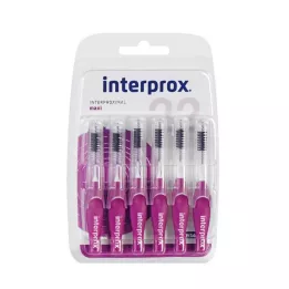 INTERPROX maxi vijoličen pretisni omot medzobne ščetke, 6 kos