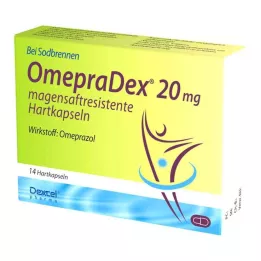OMEPRADEX 20 mg gastrorezistentne trde kapsule, 14 kos