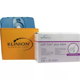 KLINION Mehke fine plus pen igle 0,25x6 mm 31 G, 110 kosov