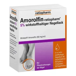 AMOROLFIN-ratiopharm 5% lak za nohte z učinkovino, 5 ml
