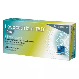 LEVOCETIRIZIN TAD 5 mg filmsko obložene tablete, 20 kom
