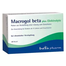 MACROGOL beta plus elektroliti prašek za peroralno uporabo, 20 kos
