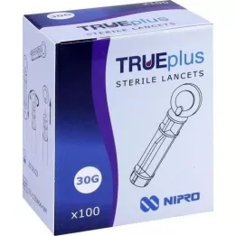 TRUEPLUS sterilne lancete 30G, 100 kos
