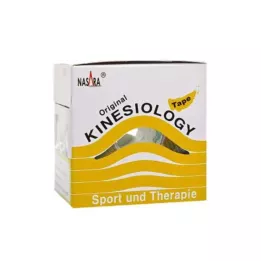 NASARA Kineziološki trak 5 cmx5 m rumen, 1 kos
